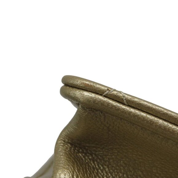 CHANEL Matelasse Clear Pearl Shoulder Bag Goatskin Leather Gold AS0584 - Picture 12 of 13